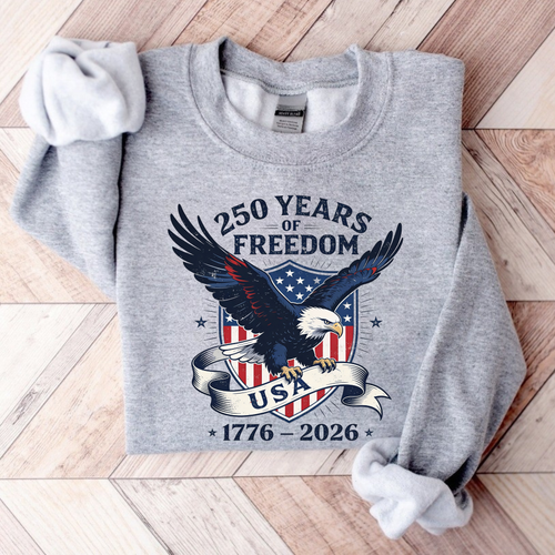 America 250 Eagle Patriotic Men's T-Shirt, Sweatshirt & Hoodie – 1776–2026