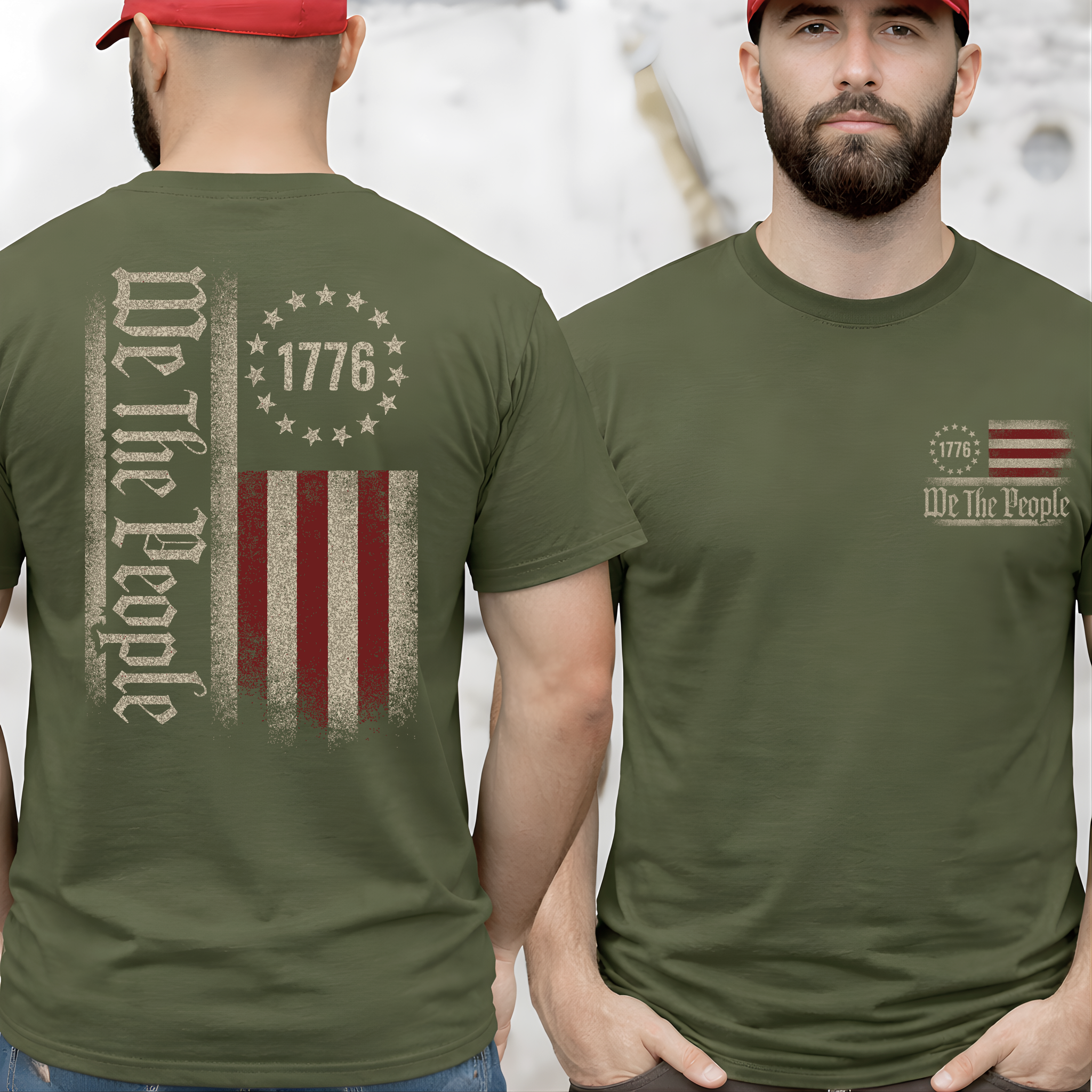 We The People 1776 Patriotic Men’s Shirt, Sweatshirt & Hoodie